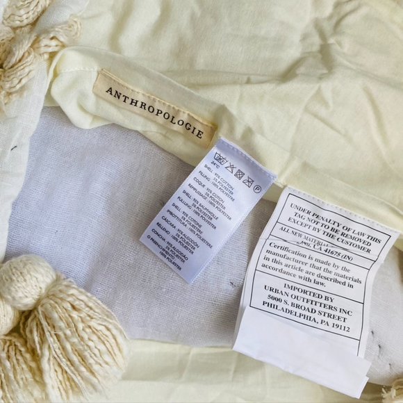 NEW Anthropologie Aldalora Tufted Euro Sham - Picture 5 of 5